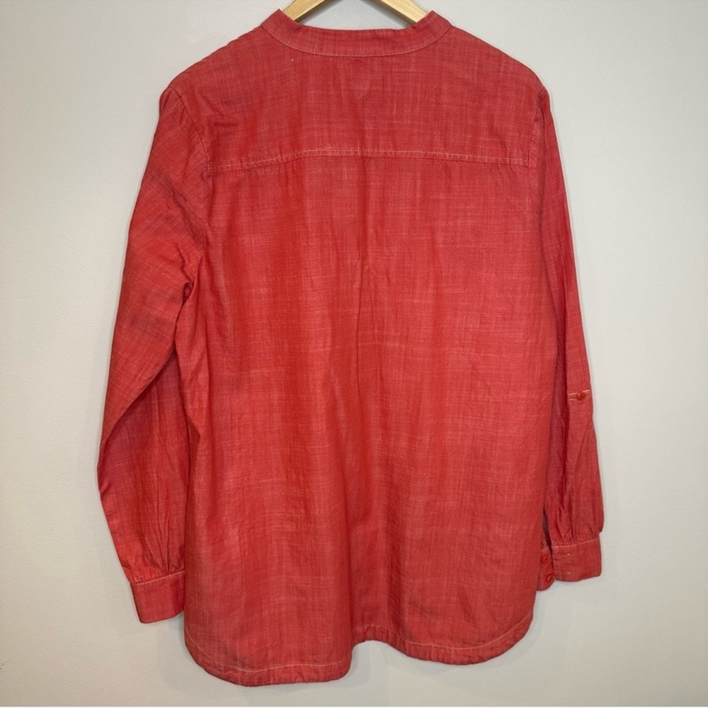 Pendleton Long Sleeve Tunic in Coral